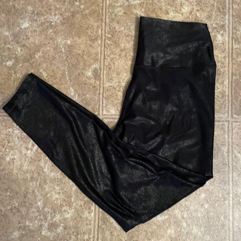 Black Faux Leather Leggings